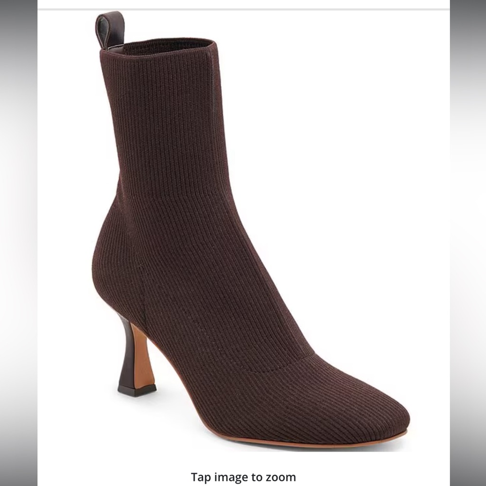 Dolce Vita Glamor Knit Booties Dark Brown. EUC. Sz 9. Worn twice.